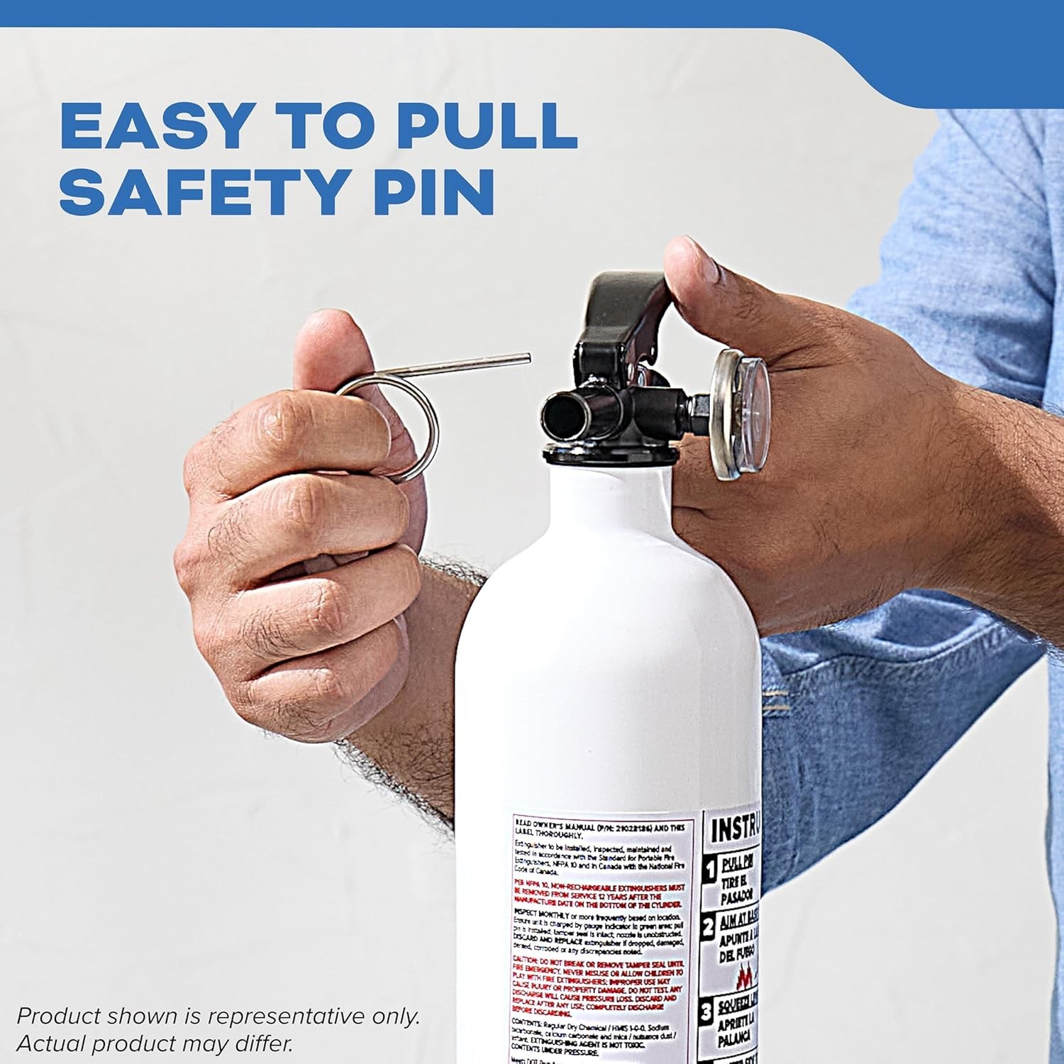Fire Extinguisher for Boats – Single Use 5BC Marine Safety Compact Emergency
