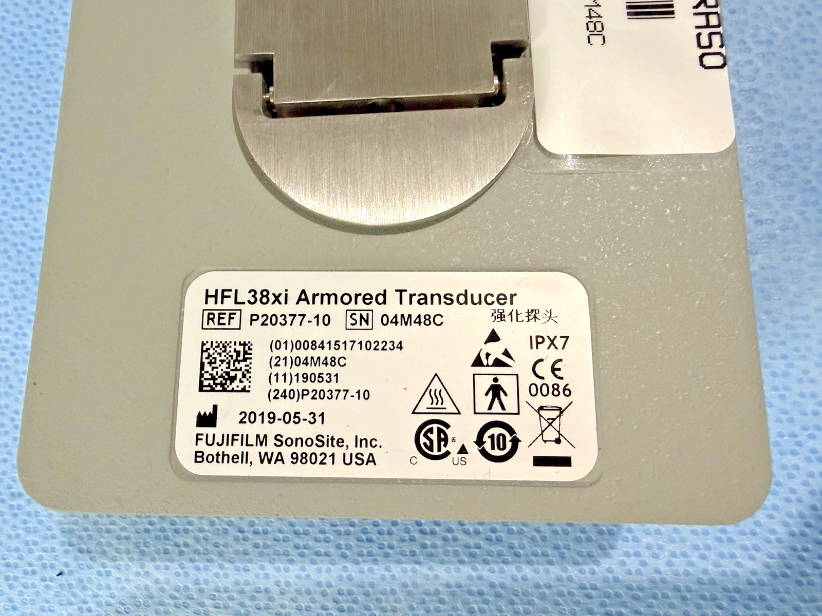 Fujifilm Sonosite EDGE II HFL38xi / 13-6 MHz ARMORED Transducer Probe p20311