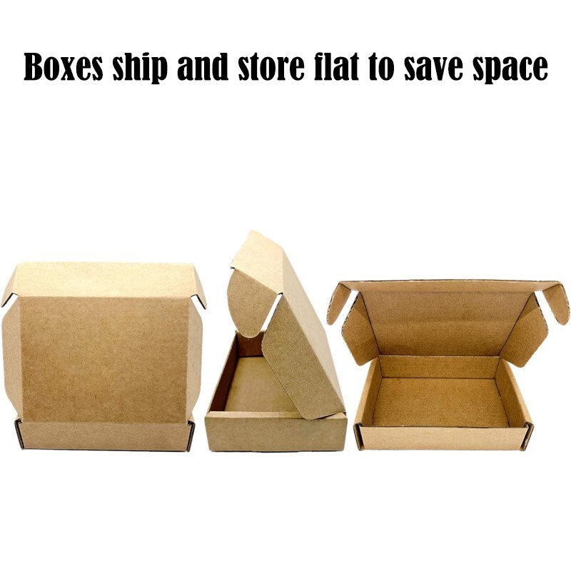 Multi-size corrugated cardboard boxes are used for packaging, moving and storage