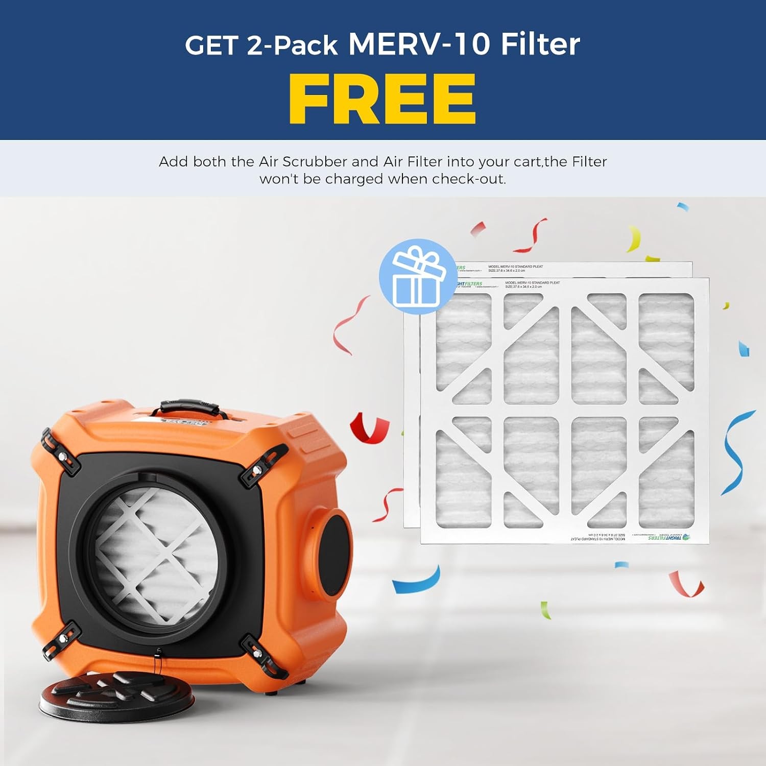 ALORAIR PureAiro HEPA Max 970 750CFM Air Scrubber Cleaner with UV-C & G-Plug