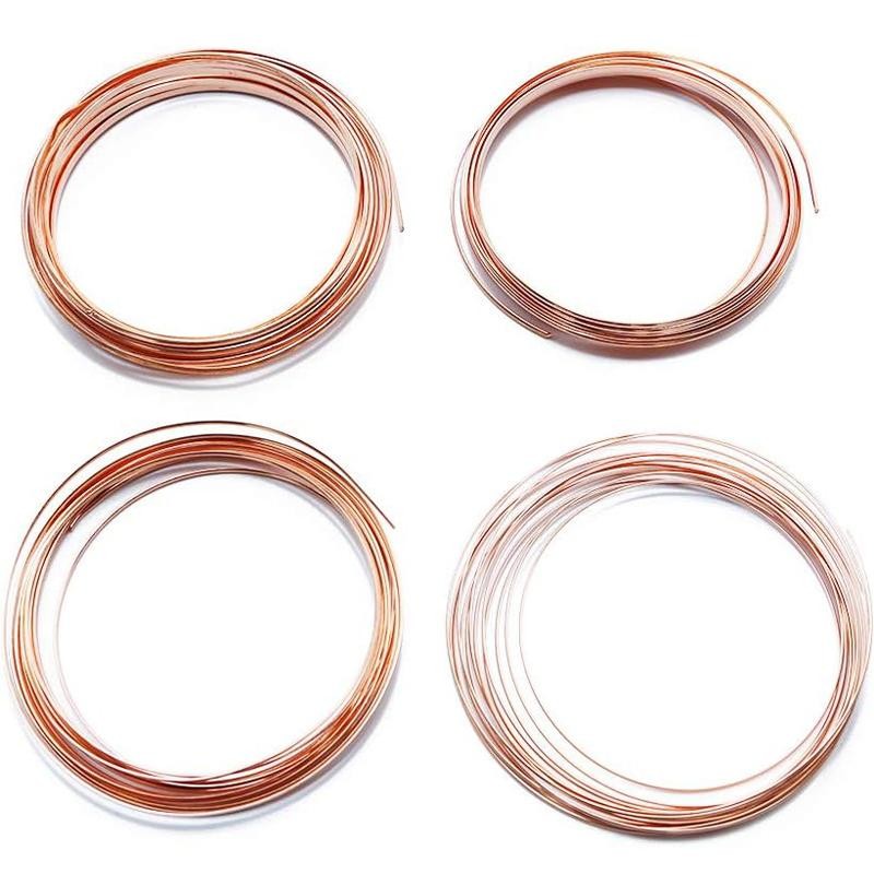 1/5/10m Copper Conductive Copper Wire Ultra-fine Copper Wire Diameter 0.1-5mm Co