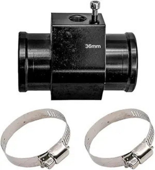 3PCS Water Temp Joint Pipe, Sensor Gauge Radiator Hose Adapter, Uni Size: 36MM