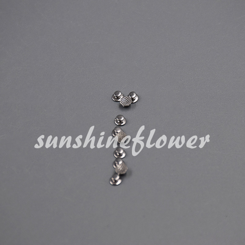 10 Pcs/1 Pack Dental Orthodontic Lingual Buttons for Bondable Round Base Brand