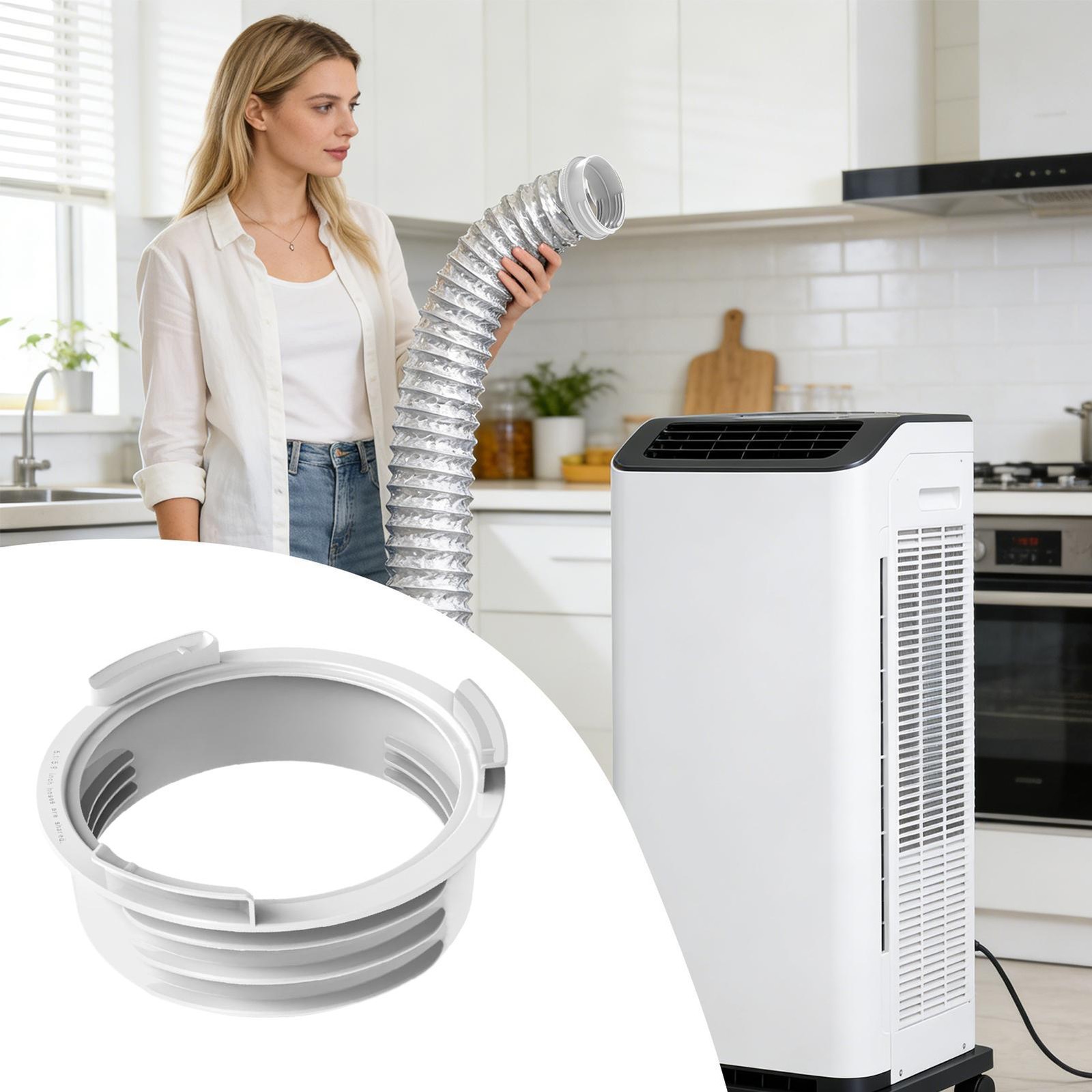 Portable Air Conditioner Hose Connector, Universal Exhaust Hose Coupler