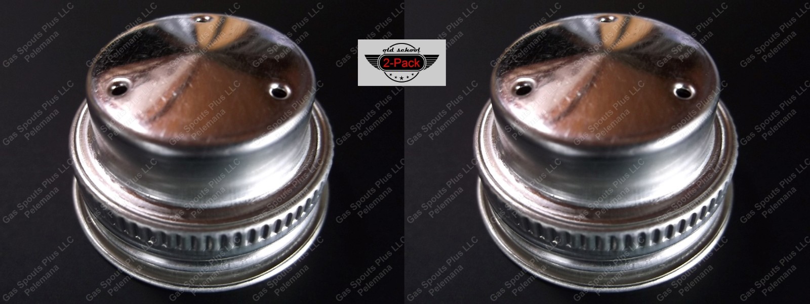 2pk 1-1/2″ Vented Metal Gas Can Cap w/ Cardboard Liner Eagle Briggs Stratton Lid