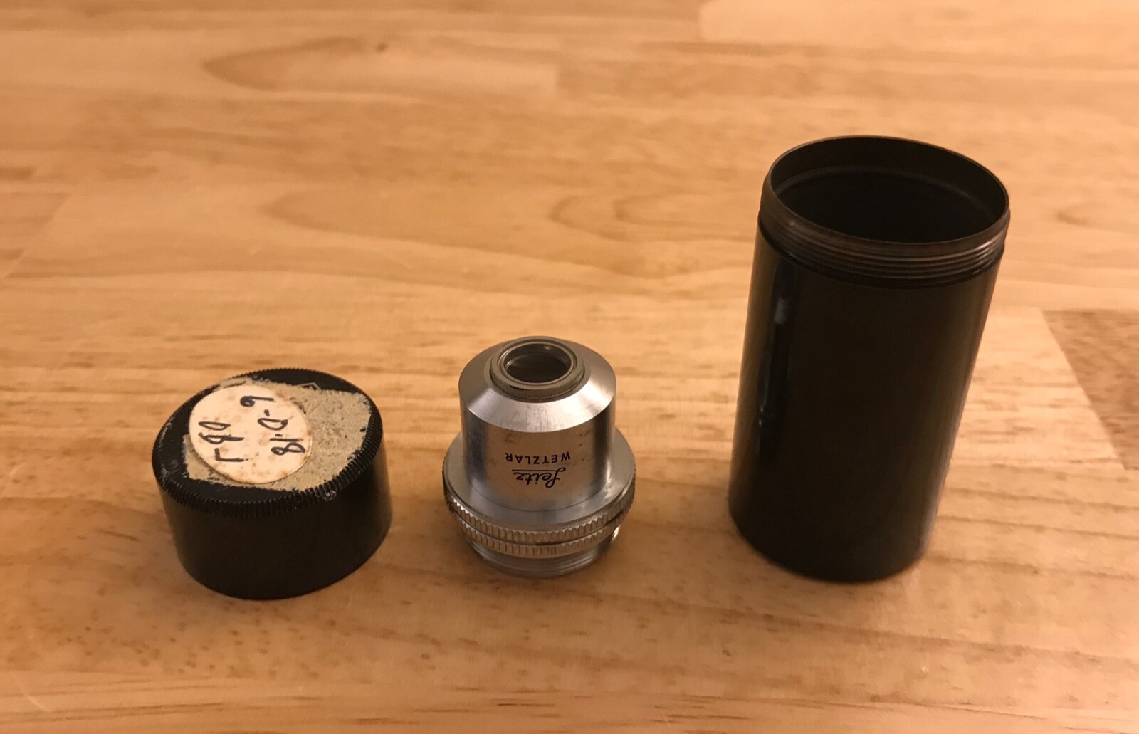 Vintage Leitz Wetzlar Microscope Objective Lens 170/ 6/0.18 Germany – Lot W