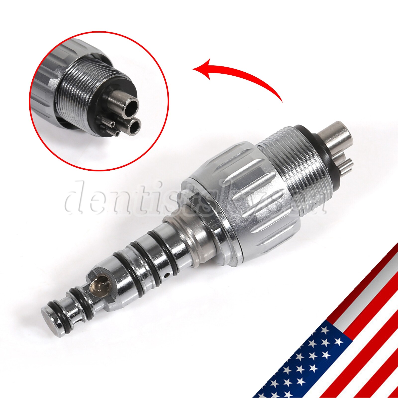 Dental KaVo MULTIflex Style Coupler 4 Hole High Speed Handpiece Quick Coupling