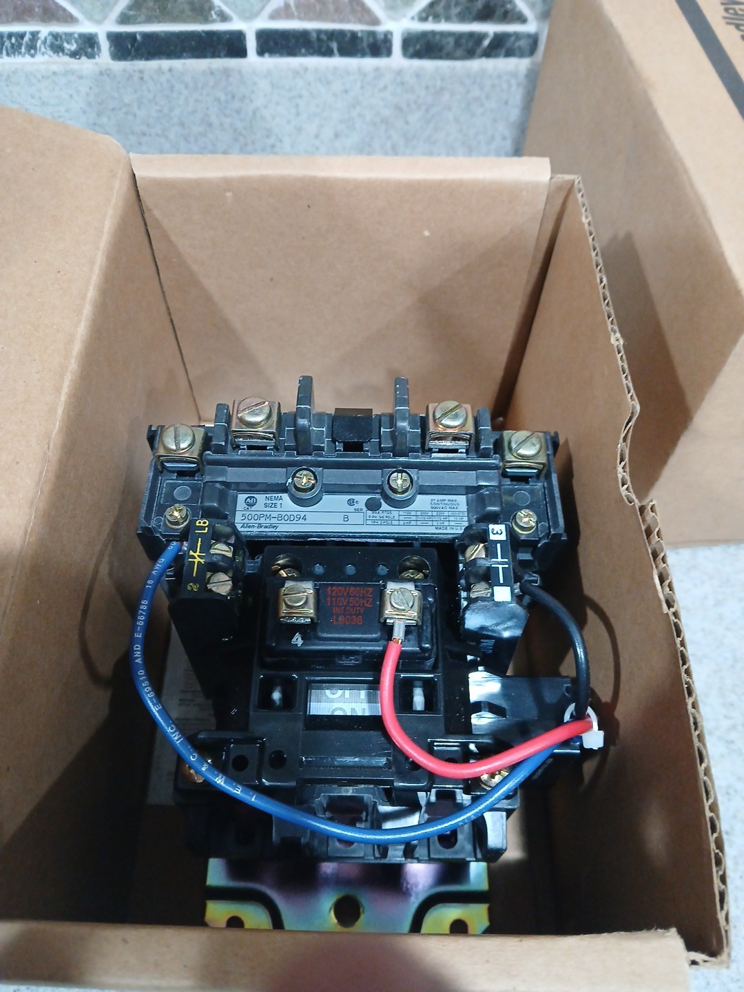 ALLEN BRADLEY ROCKWELL AUTOMATION BULLETIN 500PM CONTACTOR 500PM-BOD94 SERIES B