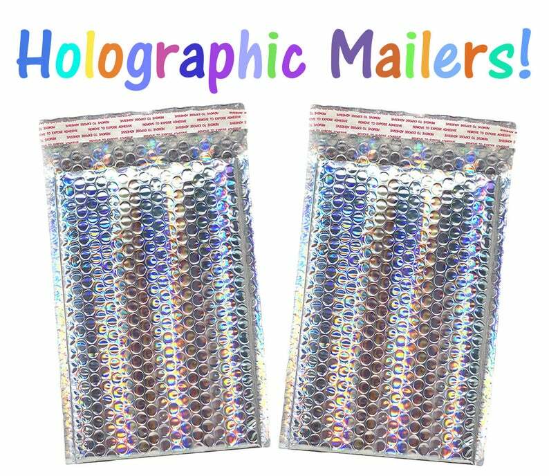 Any Size Color MATTE METALLIC Poly Bubble Mailers Mailing Padded ,shipping