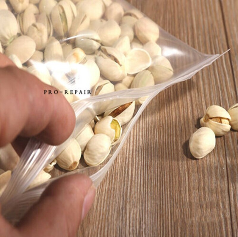 Strong 2 Mil Clear Reclosable Zip Plastic Lock Bags Poly Jewelry Zipper Baggies