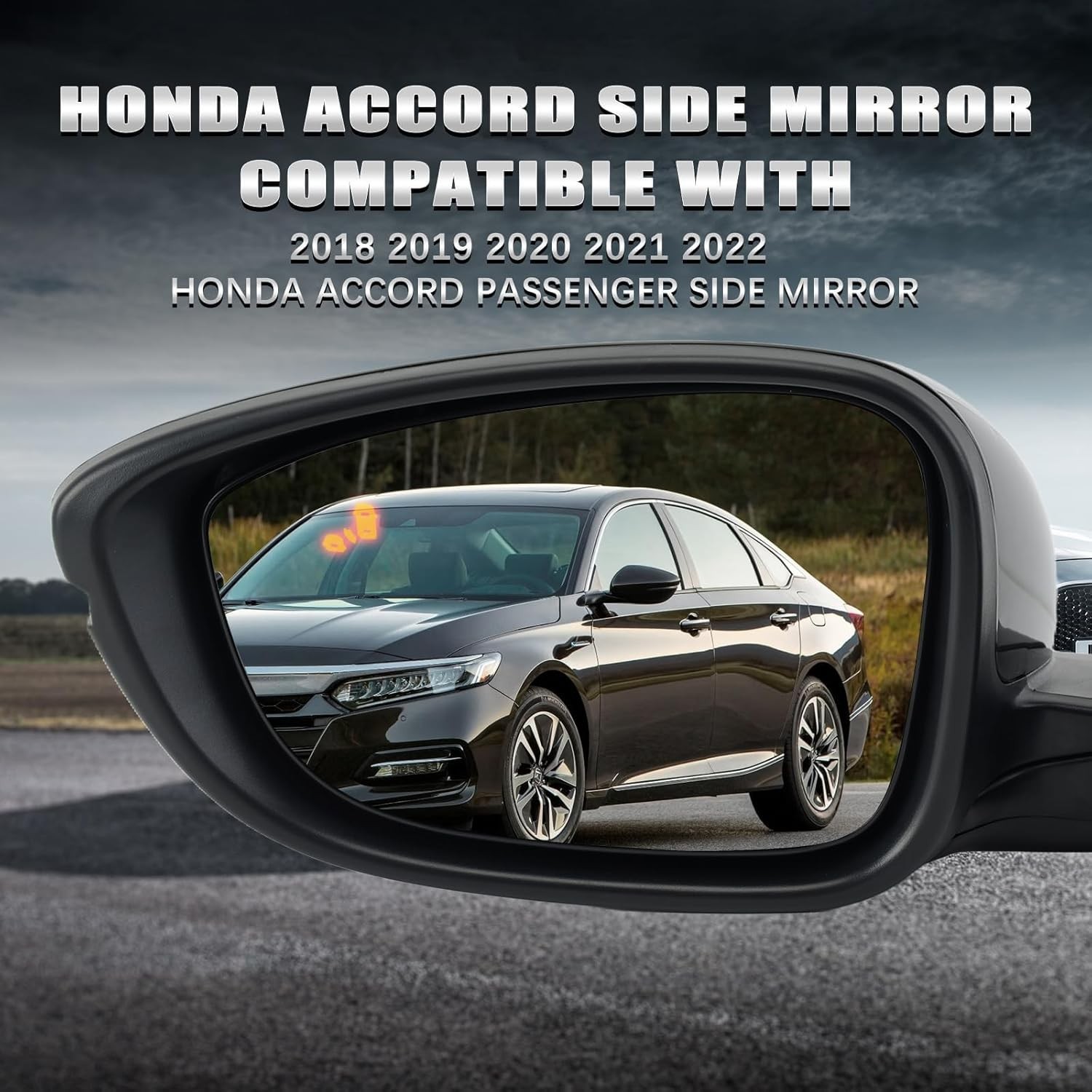 Left Driver Side Mirror Compatible With Honda Accord 2018-2022 with Turn Signal