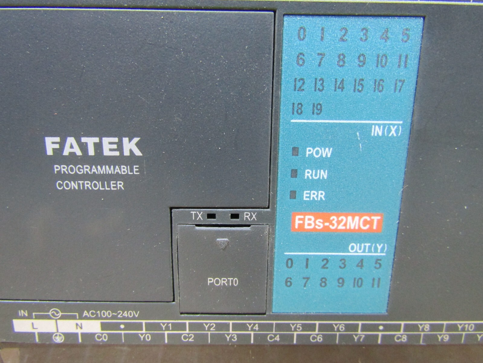 🔥 FATEK FBs-32MCT PROGRAMMABLE CONTROLLER 100-240 VAC 30 VA