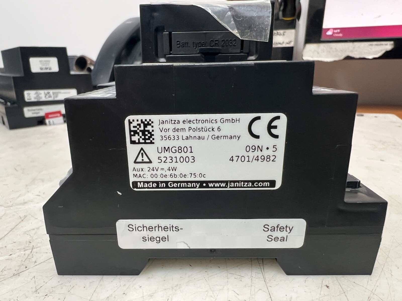👀NEW JANITZA ELECTRONICS UMG-801 POWER ANALYZER 4 GB 24-48 VDC 4 WATT 5231003