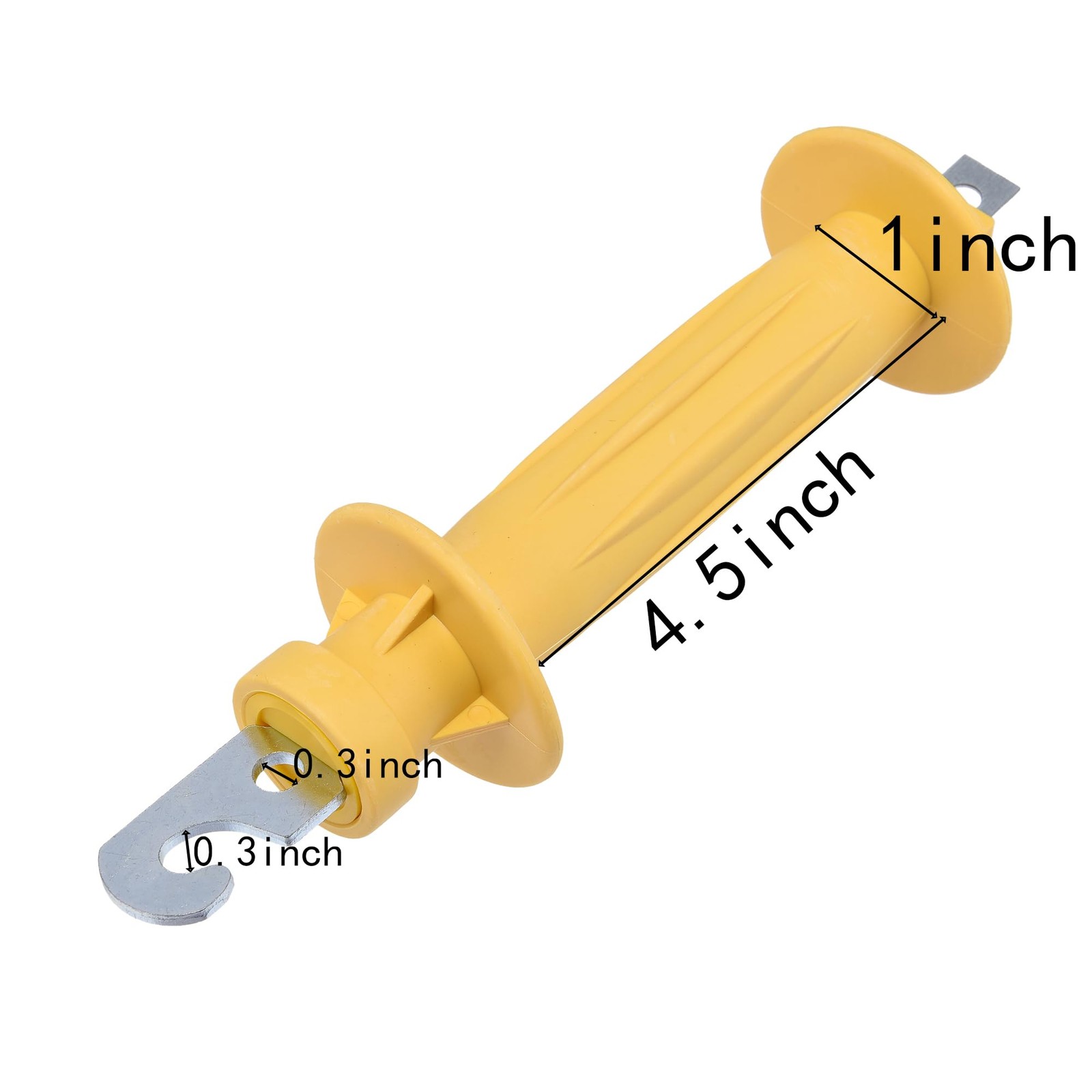 3 Pcs Electric Fence Spring Gate Handle, Yellow