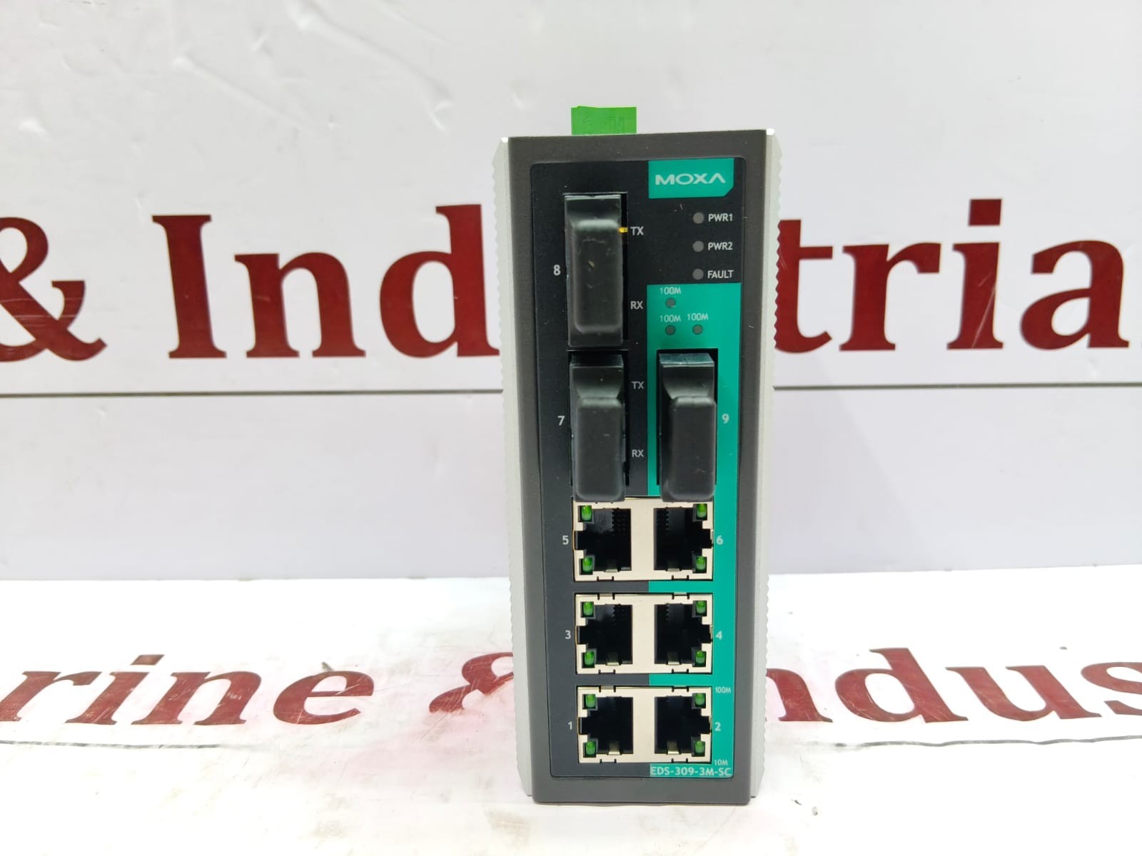 Moxa EDS-309-3M-SC 9-Port Unmanaged Industrial Ethernet Switch NEW REV 1.4.0