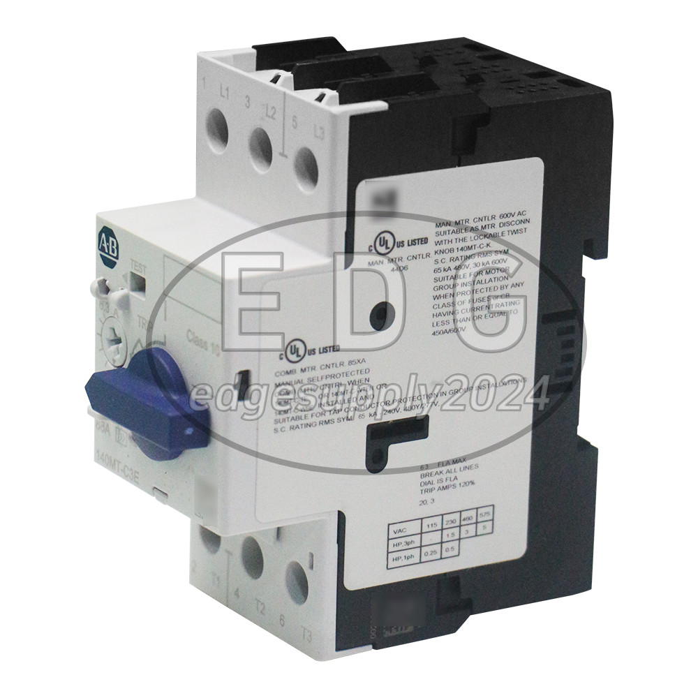 Allen Bradley 140MT-C3E-B63 C Frame, 4 – 6.3A,Motor Protection Circuit Breaker