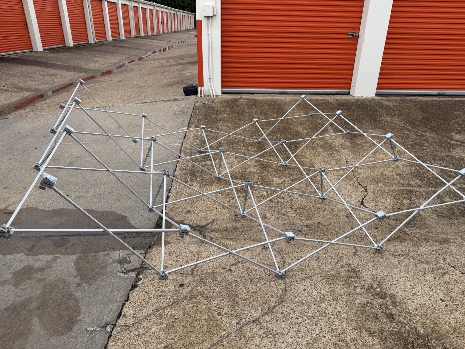 10 ft Pop-Up Canopy Frame Only, Collapsible Display Structure w/ Carry Bag