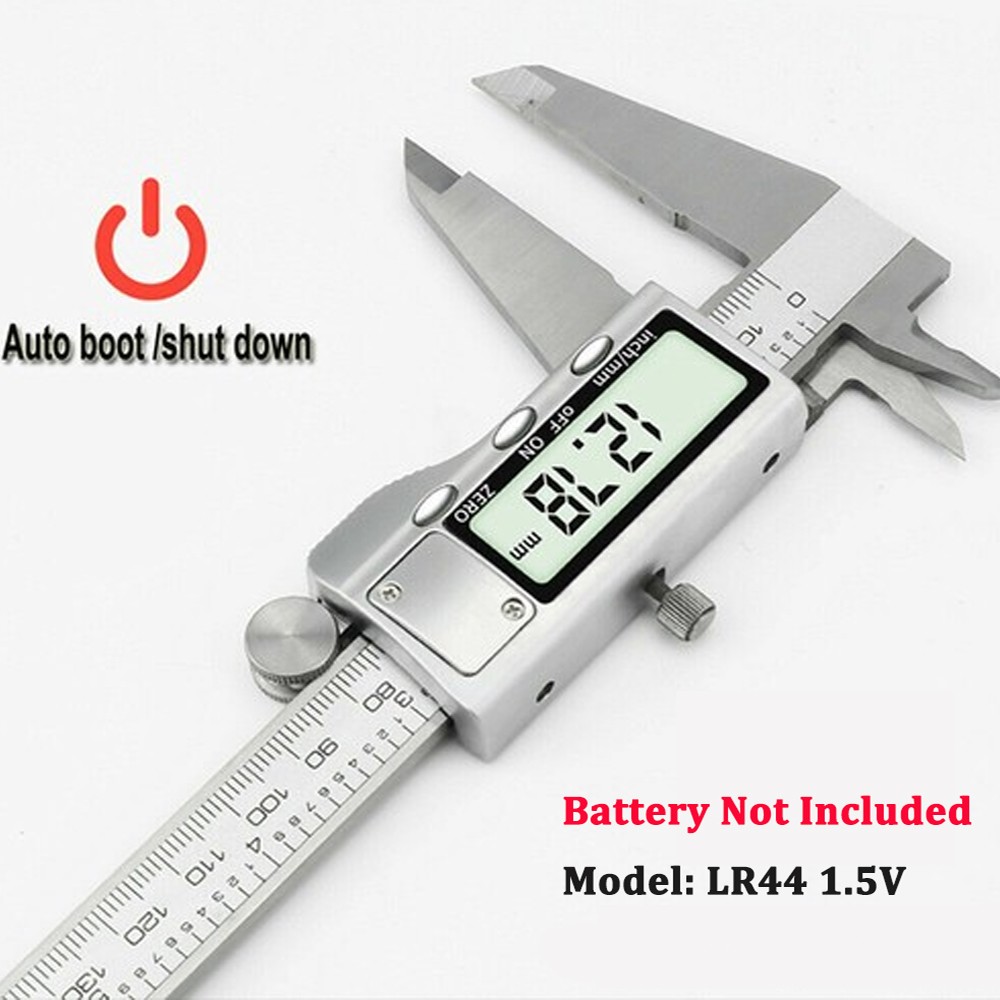 150mm Stainless Steel Caliper Vernier Micrometer Electronic Measuring Tool Ruler