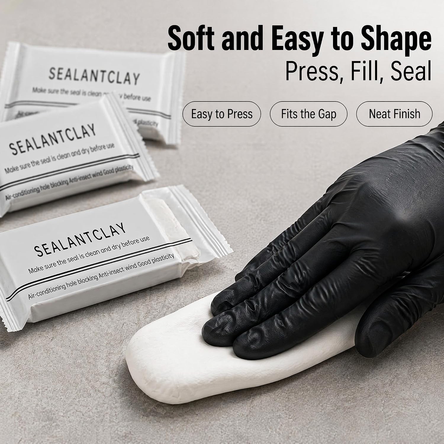 Waterproof Sealant Clay Moldable Plumber Putty Wall Repair Kit 10 Pcs