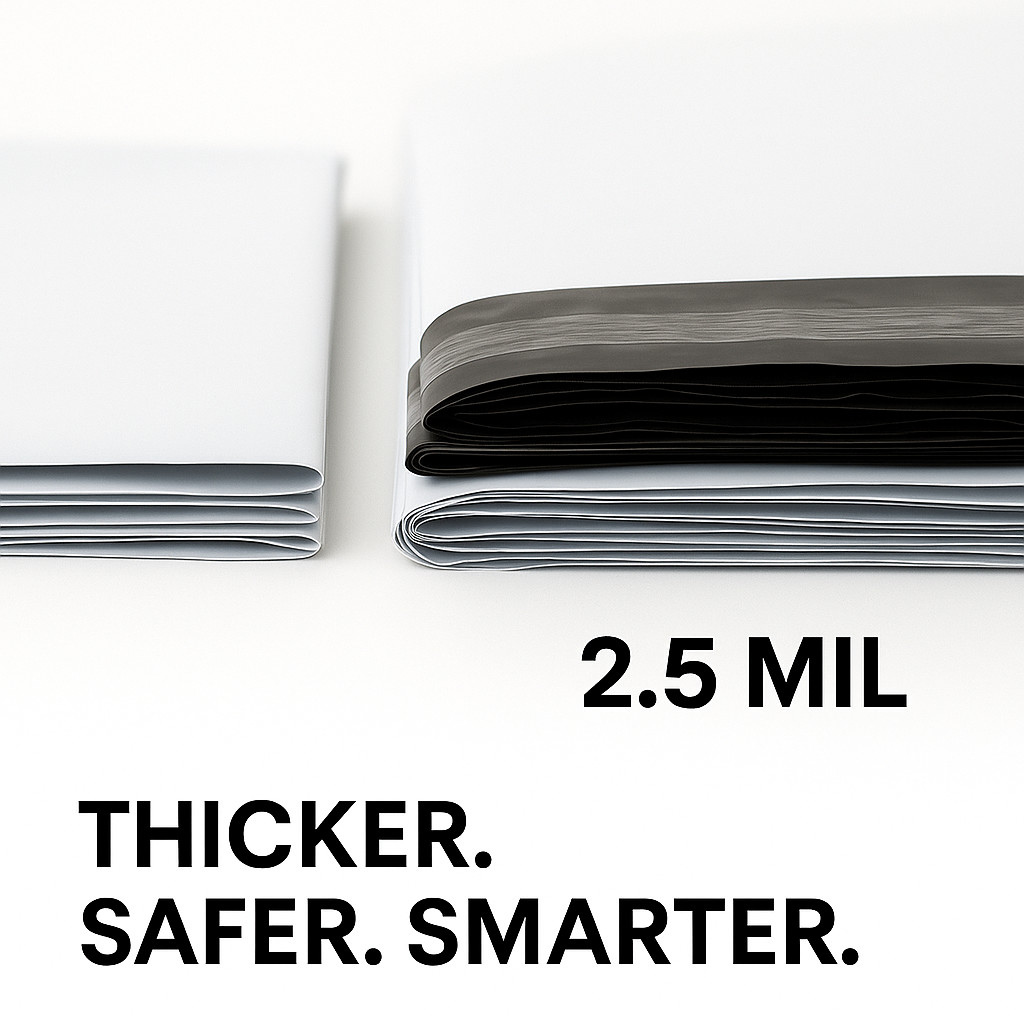 Poly Mailers Shipping Envelopes Self Sealing Plastic Mailing Bags 2.5 MIL