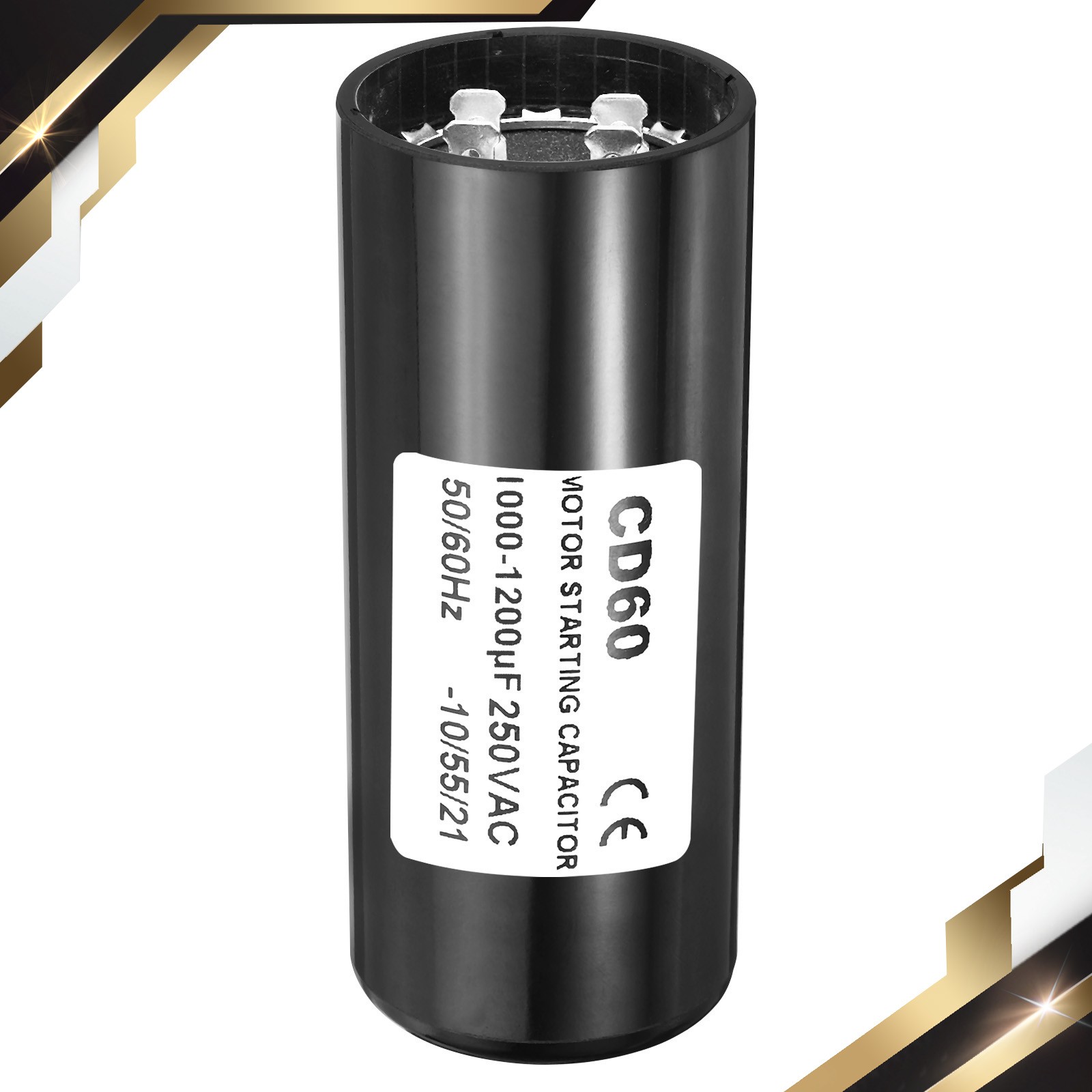 Motor Start Capacitor 1000-1200uF/Mfd 250VAC 50/60Hz CD60 Capacitor
