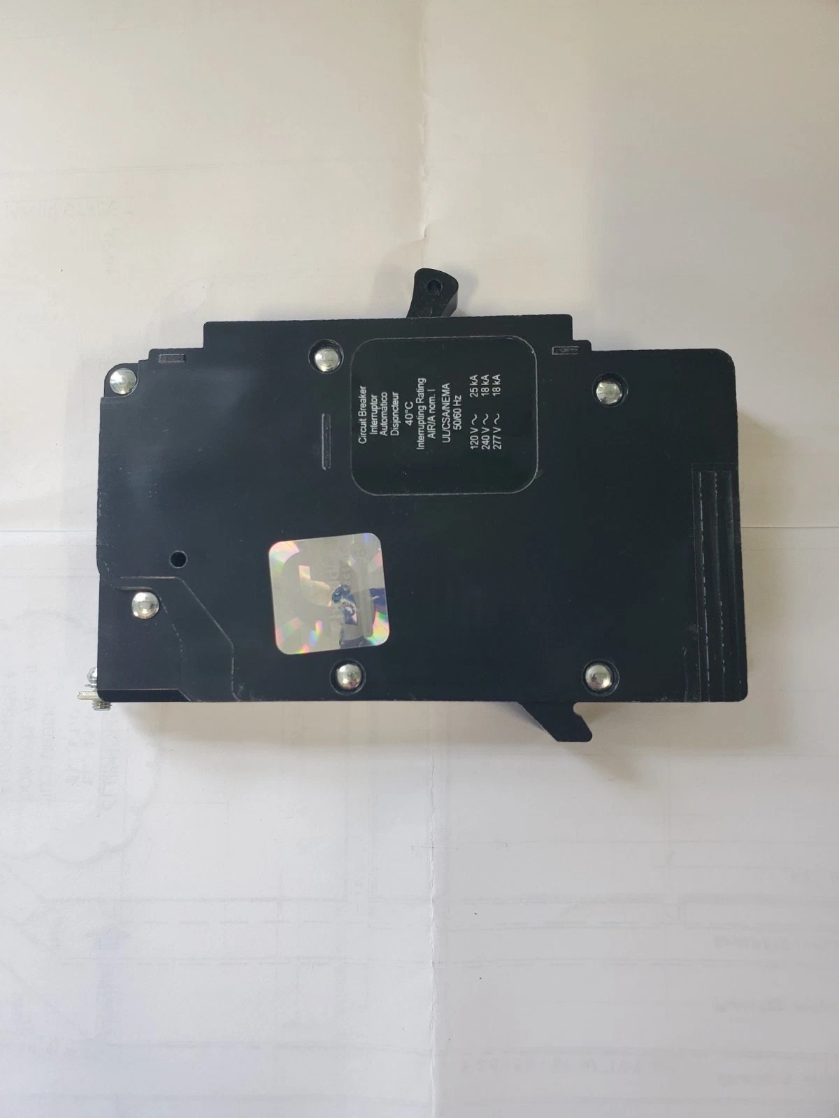 Square D EDB14020 Bolt-On Circuit Breaker 1P / 277V / 20 AMP Open Box Unused