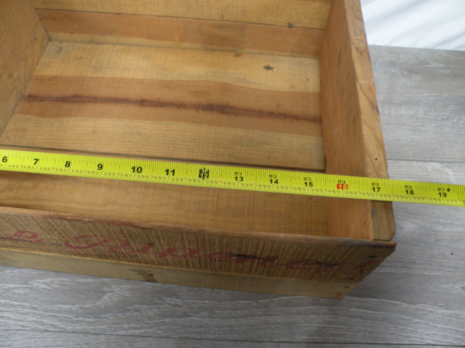 Vintage TRIB-O Brand Tomato Wood Crate Box Vine Ripened Produce Mexico