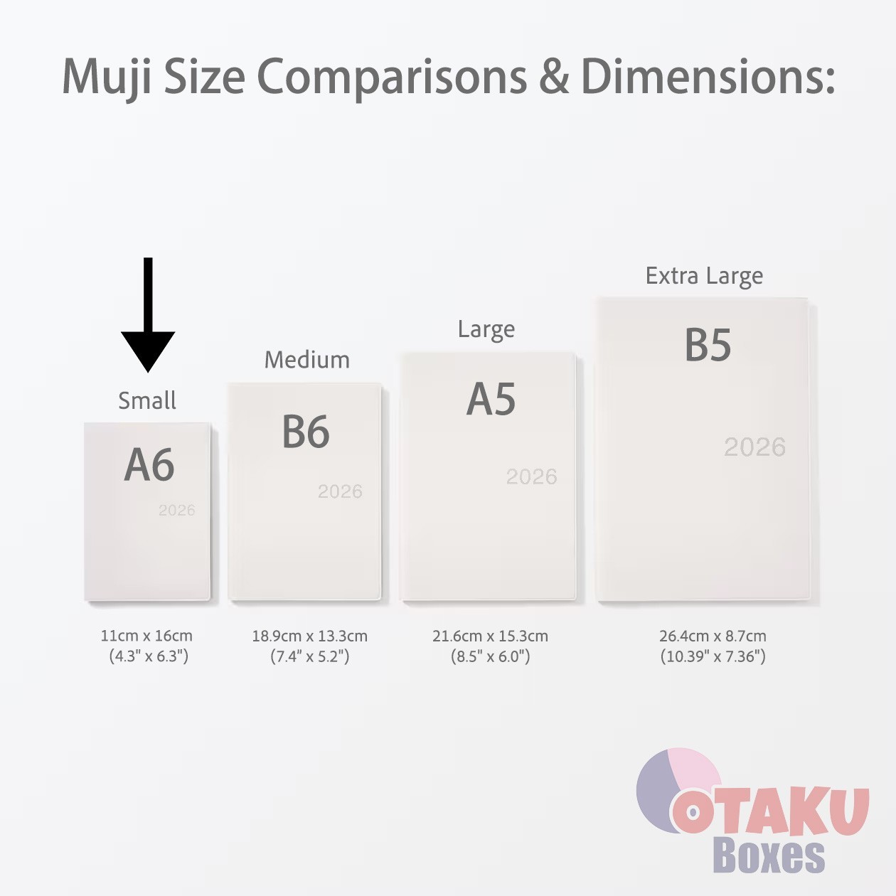 MUJI 2026 Planner – DARK GREY A6 – Mon. Start Monthly Weekly From December 2025