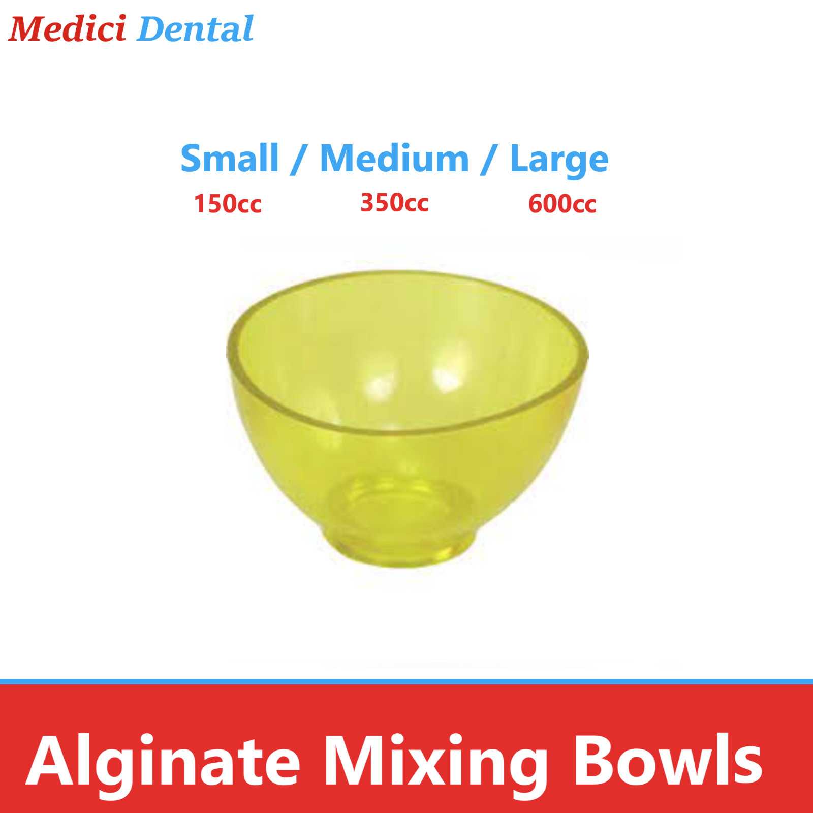 Dental Impression Material Mixing Bowls Flexible Mixing Bowl 300 cc or 600cc
