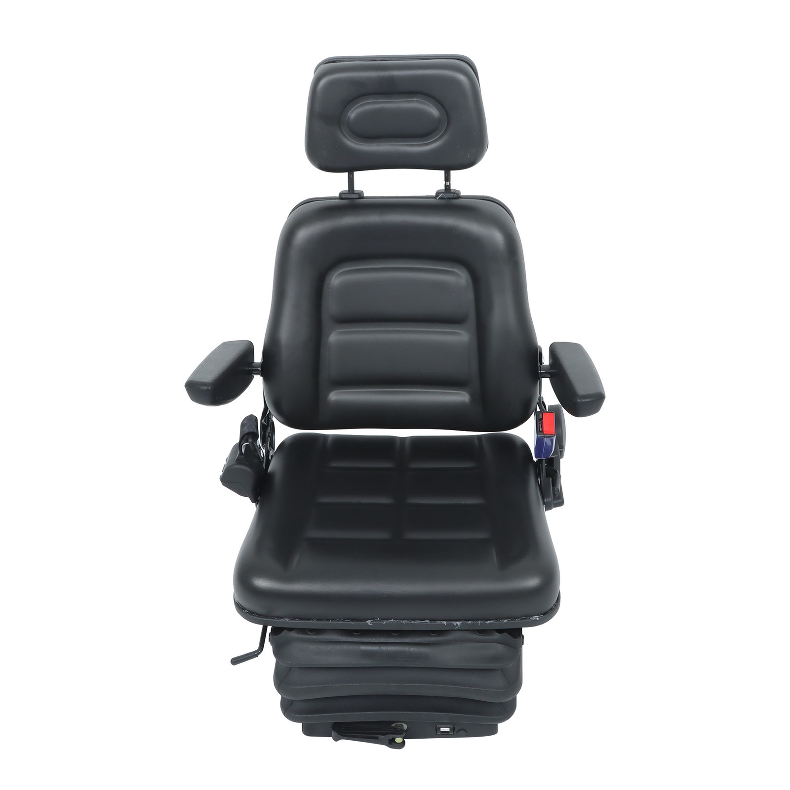 Forklift & Tractor Seat Suspension Adjustable Backrest Armrest Safety Belt
