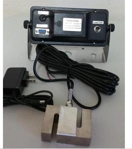Compression Scale 3000X0.5 lb S Type load cell / Digital Indicator,20′ Cable,New