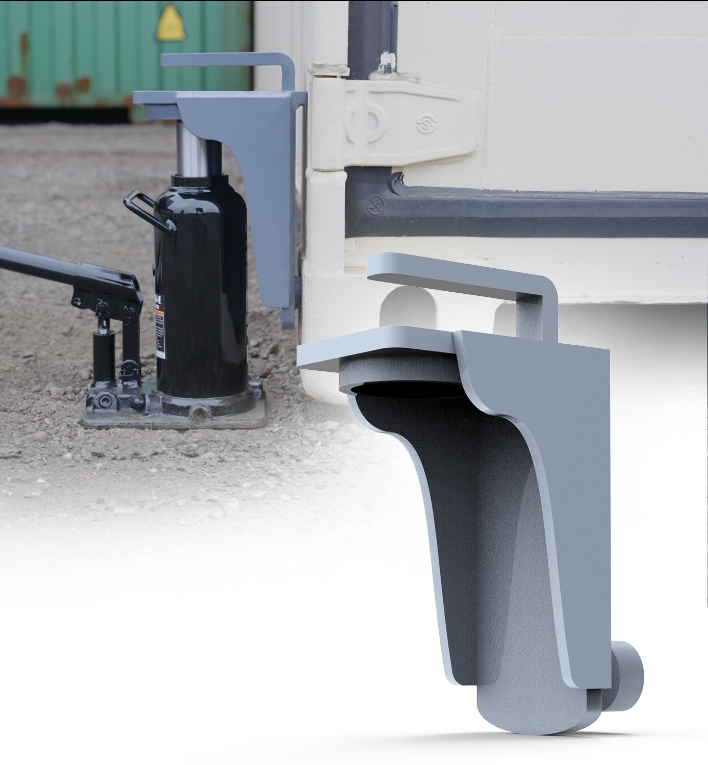 1-4 Pack Shipping Container Jack Lug w/Handle, Jack Leveling Attachment 44092lbs