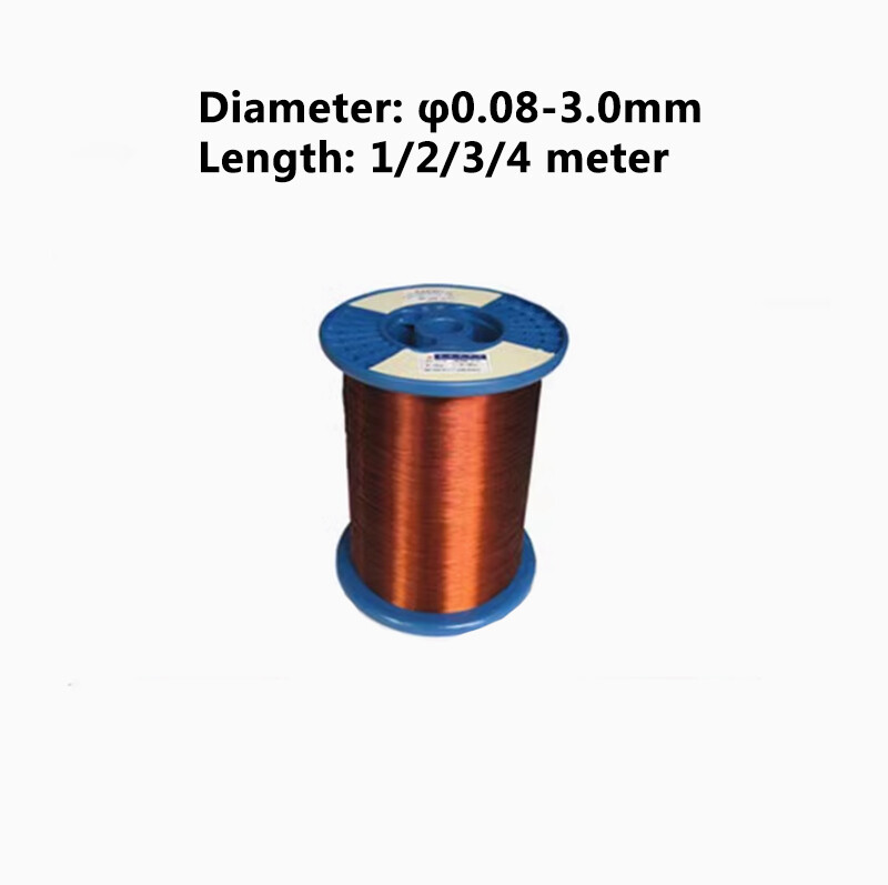 Enameled Copper Wire, 1/2/3/4m, 0.08mm-3mm, Magnet wire, Enameled Round Wire new