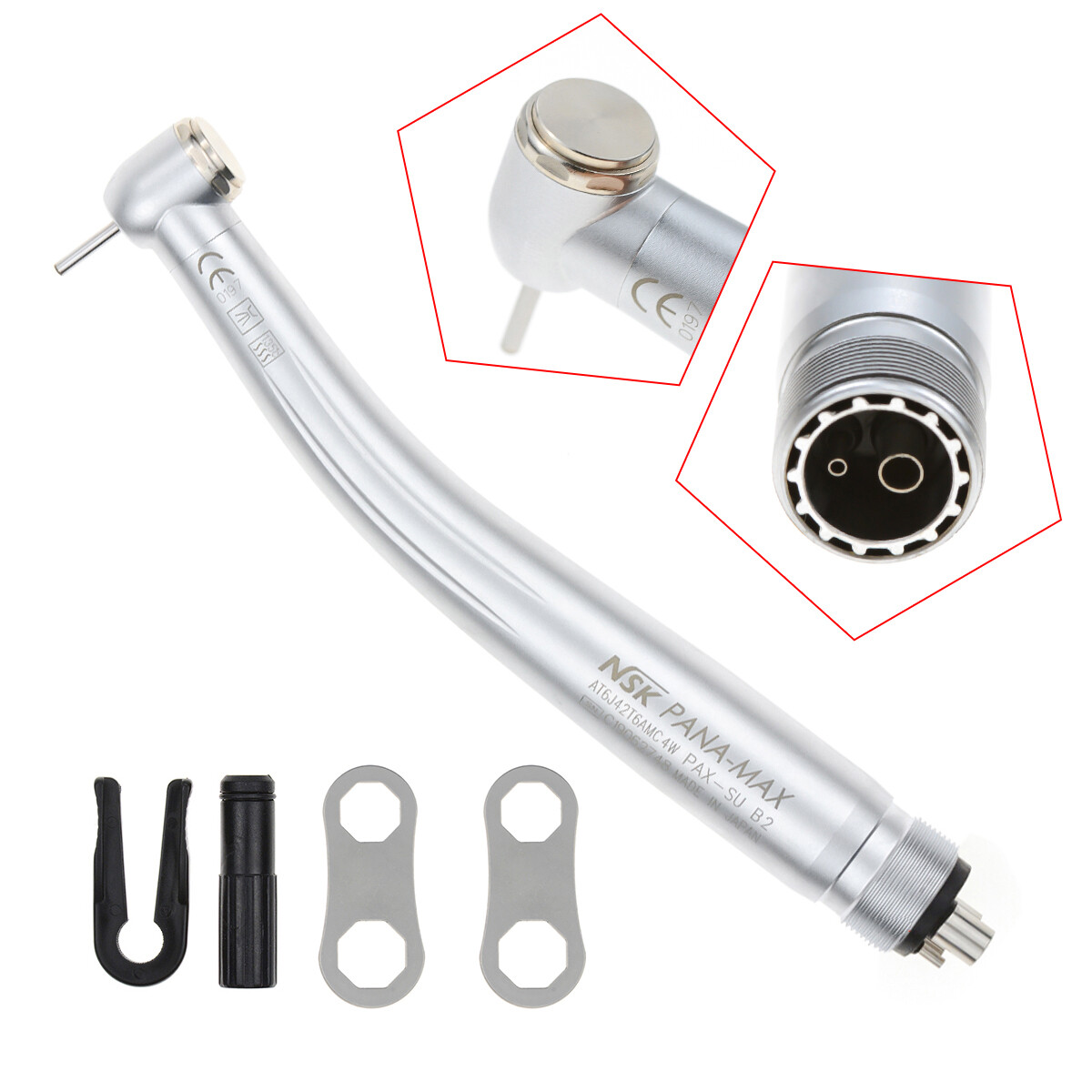 NSK Type Dental Big Head PANA Max High Speed Handpieces Turbine Push Button 4/2H