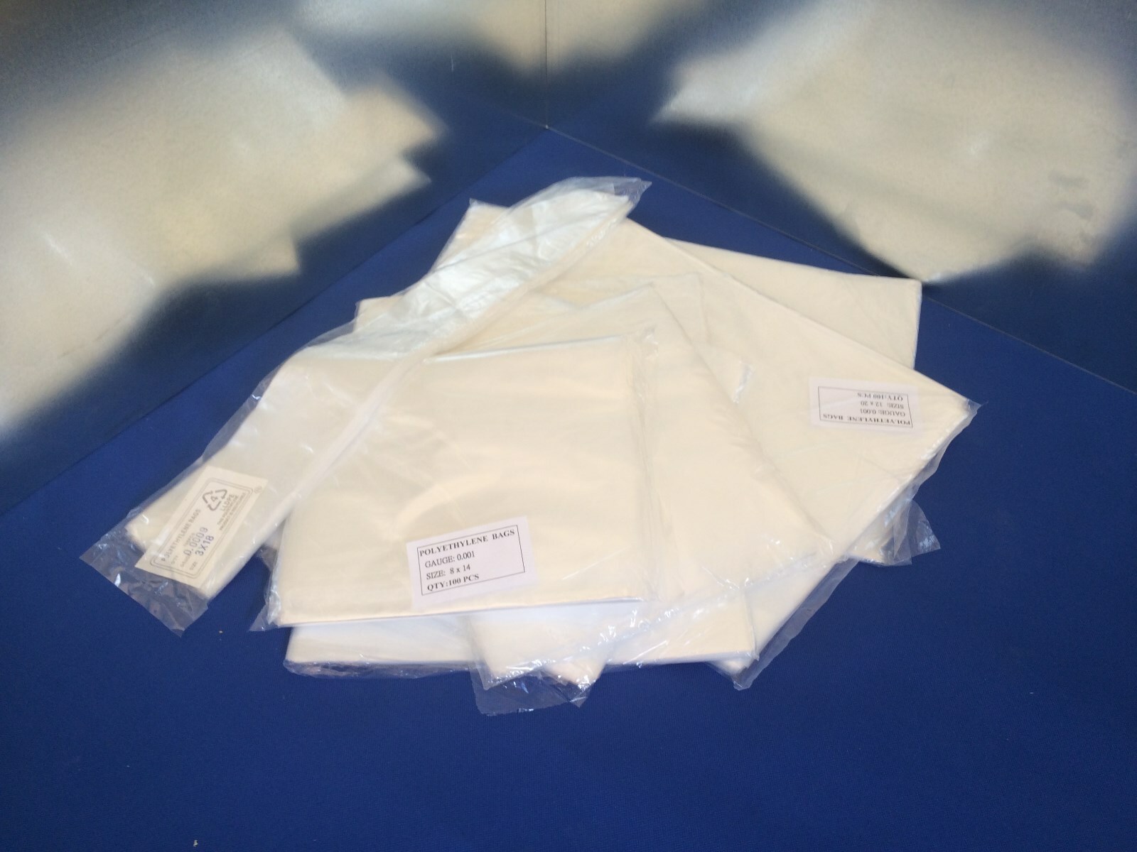 LDPE 1mil 1 Mil Lay Flat FDA Clear Open Top End Plastic Poly Bags