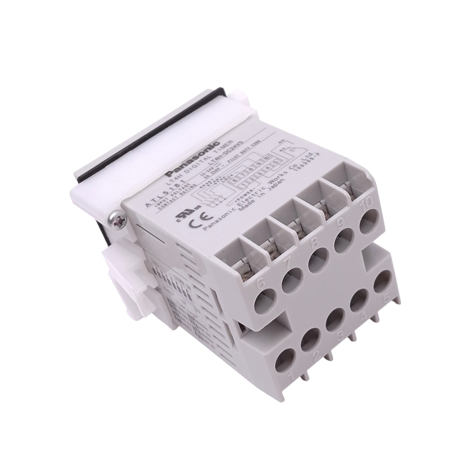 Panasonic LT4H-DC24VS Digital Timer Delay Relay, SPDT, 0.001s-999.9h, 24VDC Coil