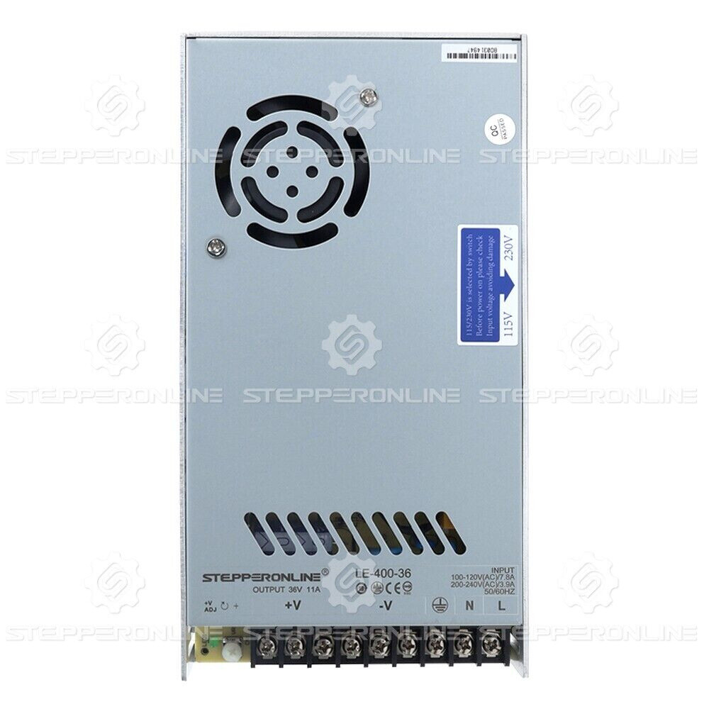 Switching Power Supply 400W 36V 11.0A 115/230V for Stepper Motor CNC Router Kits