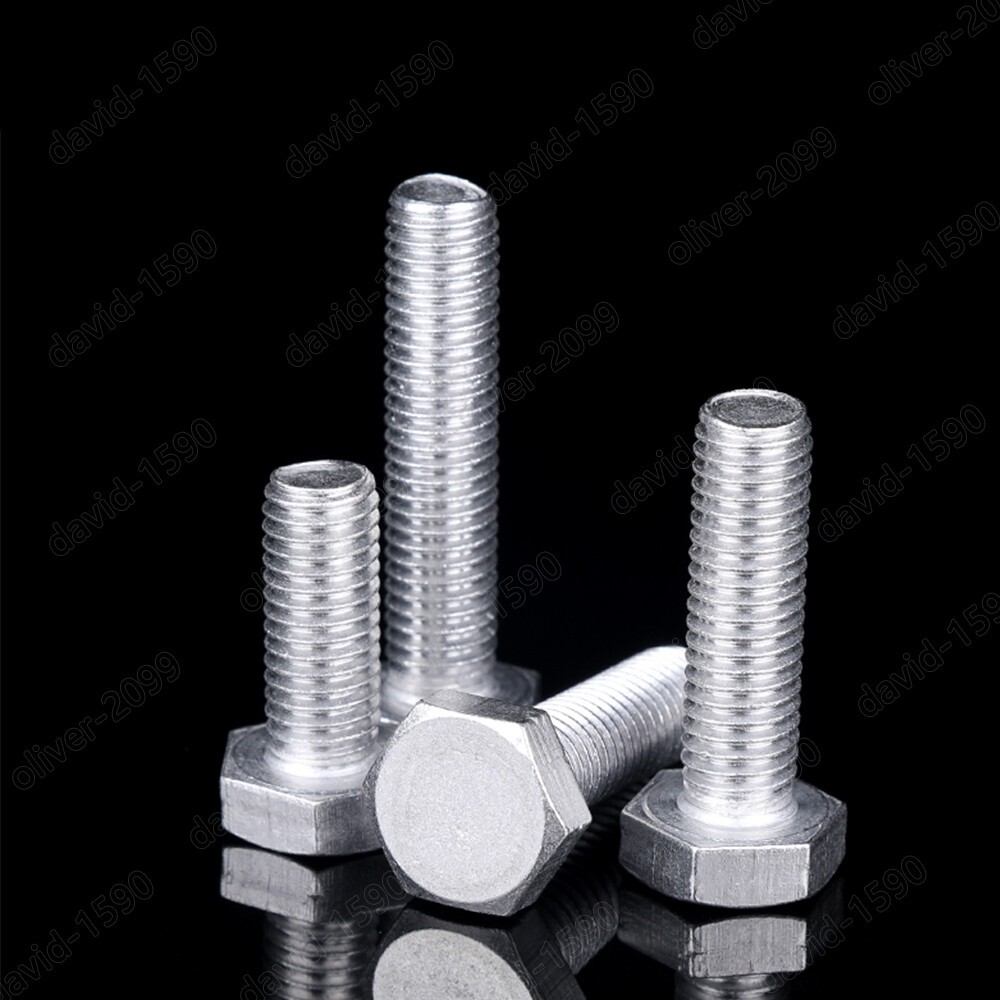 Aluminum Alloy 6061 Hexagon Bolts Hex Head Cap Screws M4 M5 M6 M8 M10 M12 M16
