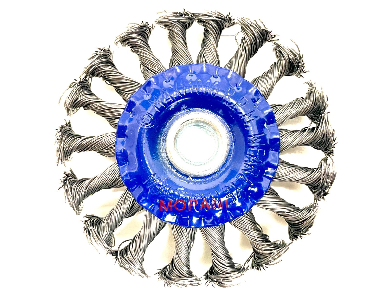 10Pcs Wheel Wire Brush 4-Inch (4″ Twisted/Knotted) 5/8″-11 UNC Angle Grinder