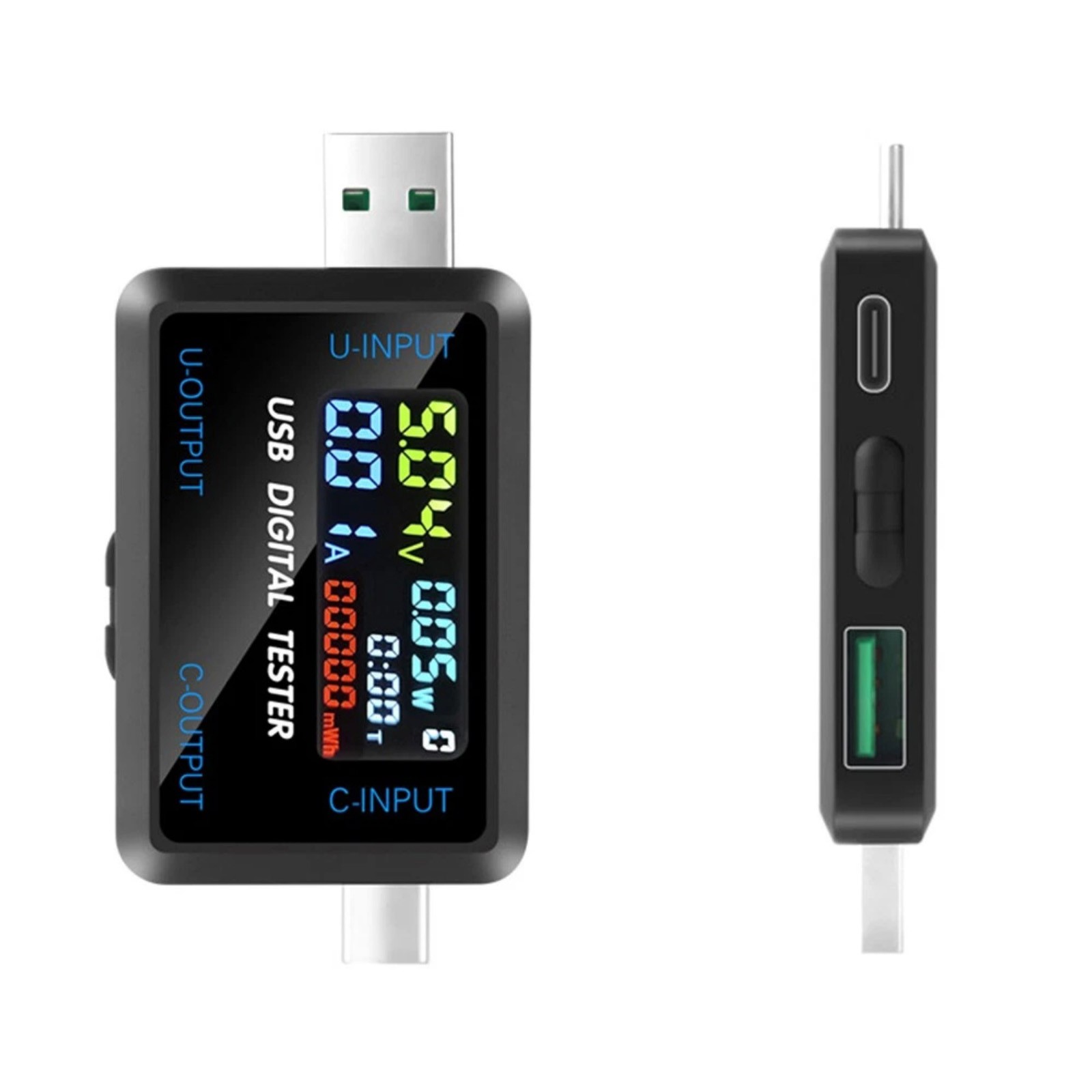 Portable USB C Voltmeter Current Meter Tester for Power Bank Charger Cable Test
