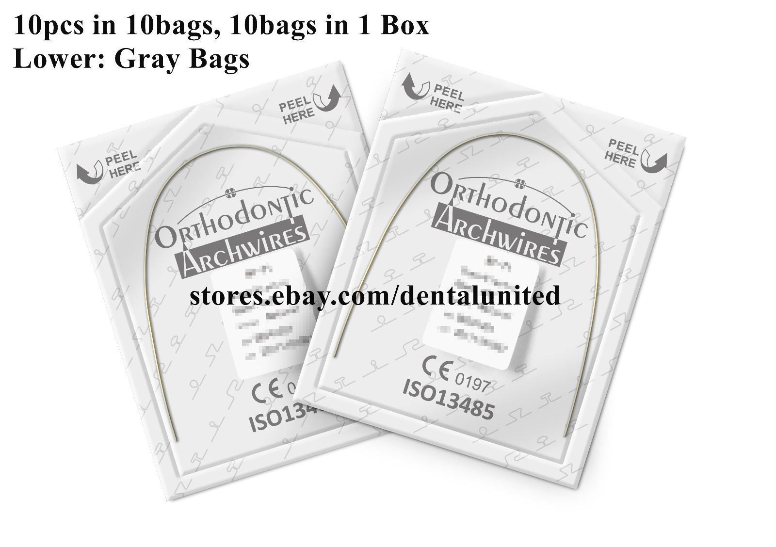 2Boxes 17*25 Upper&Lower Orthodontic Niti Super Elastic Rectangular Archwires