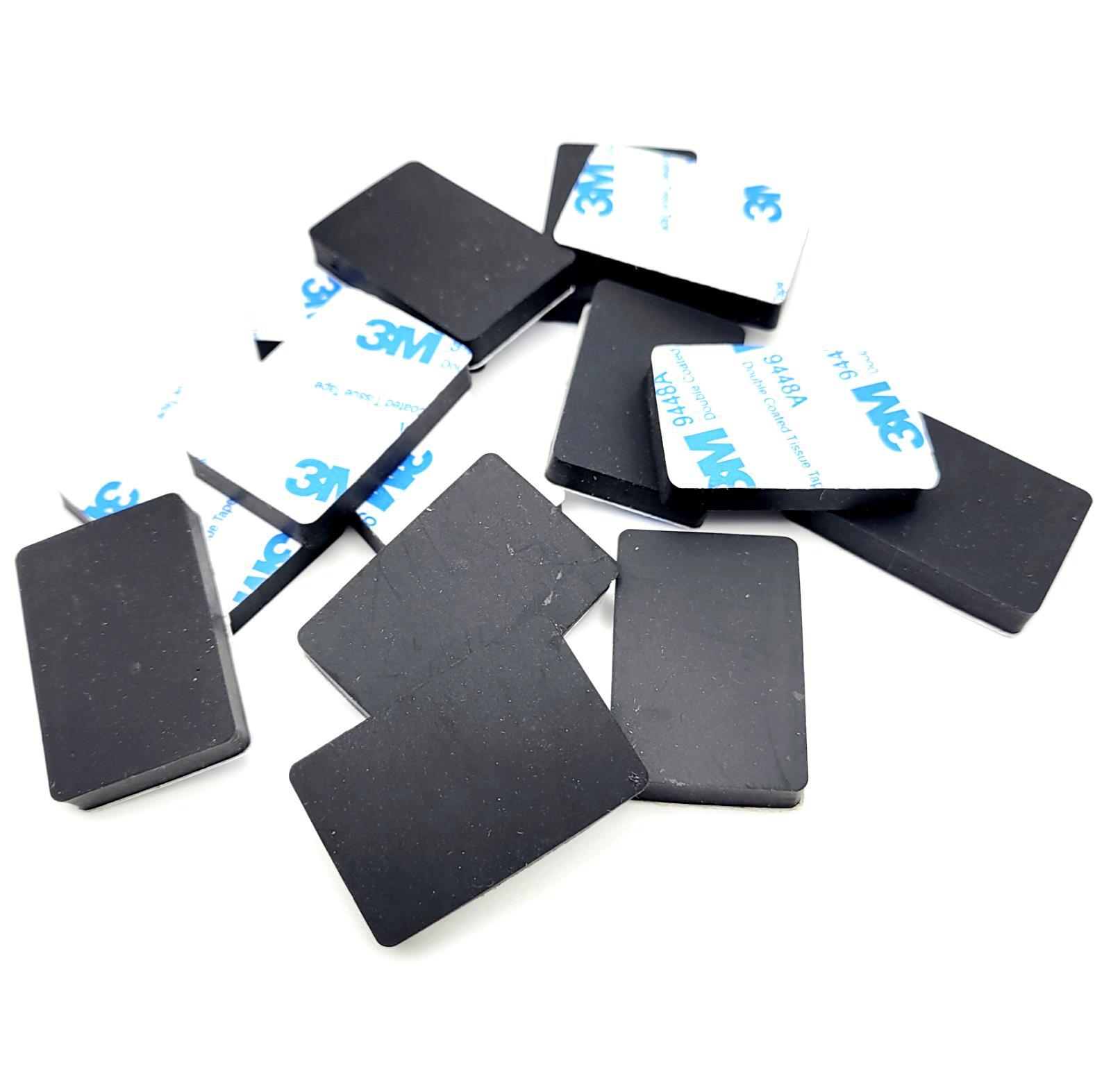 1 1/2″ x 1″ Rectangle Stick on Rubber Feet Bumpers 3/16″ Thick 3M Backed Pads