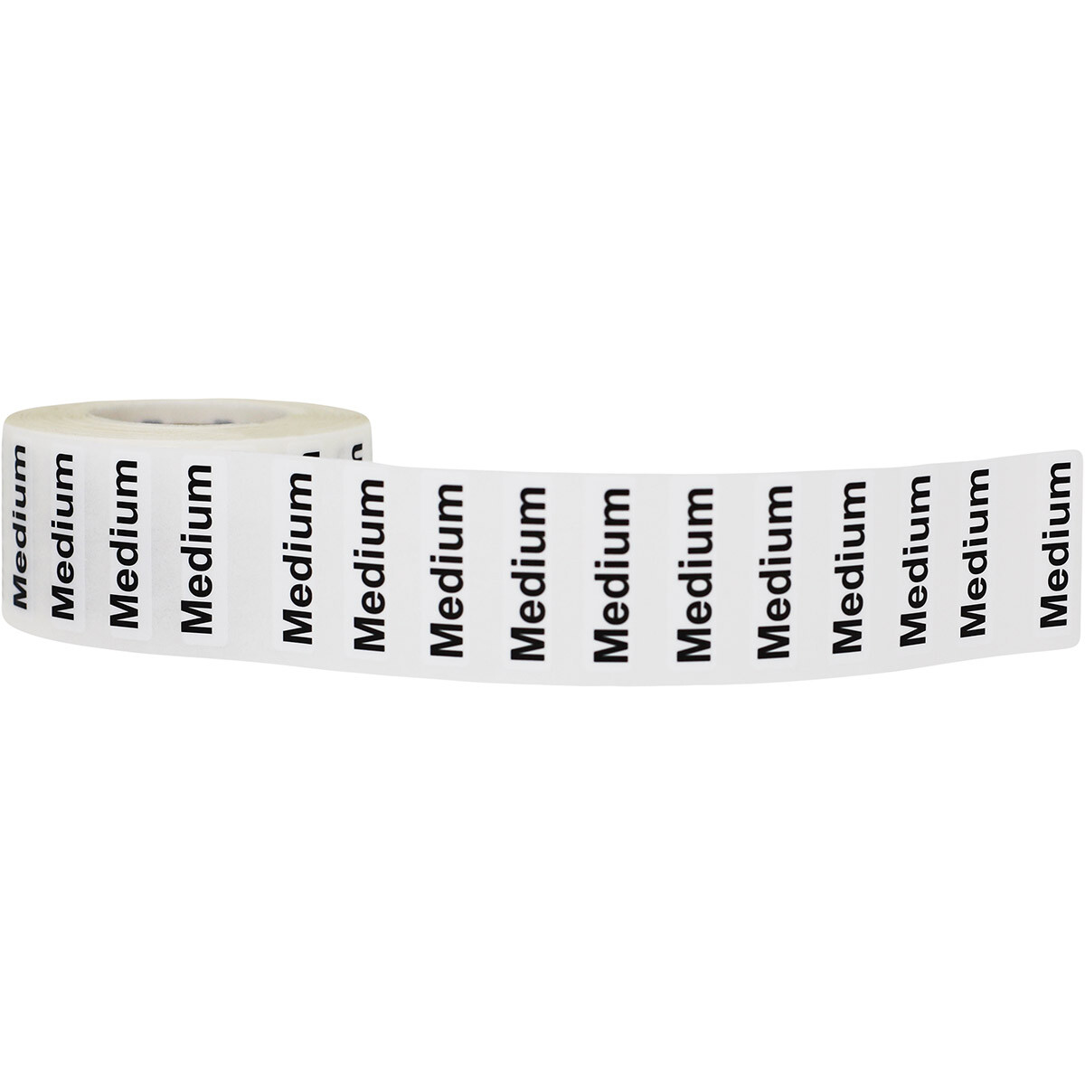 Clear Clothing Size Strip Labels | 1.25 x 5 Inches – 125 Pack | Pick One Size