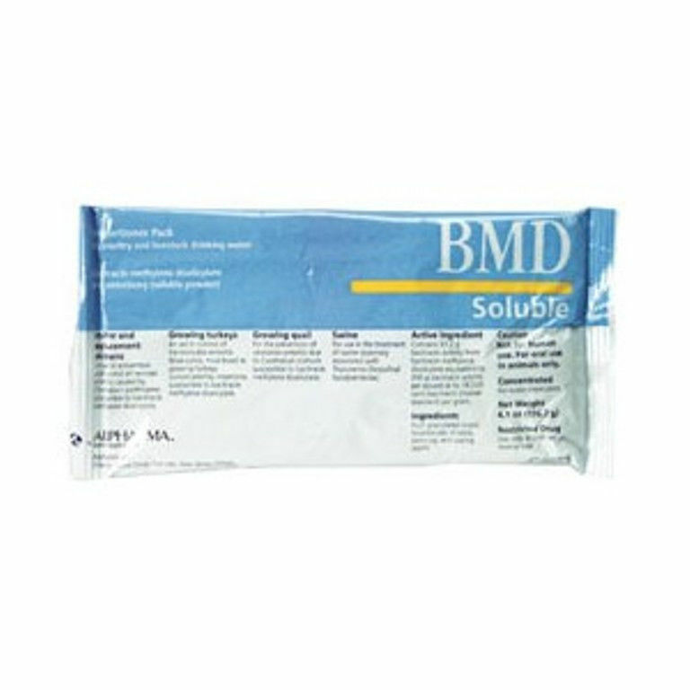 BMD Soluble Necrotic Enteritis Boiler Chickens Turkeys Blue Comb 4.1 oz Package