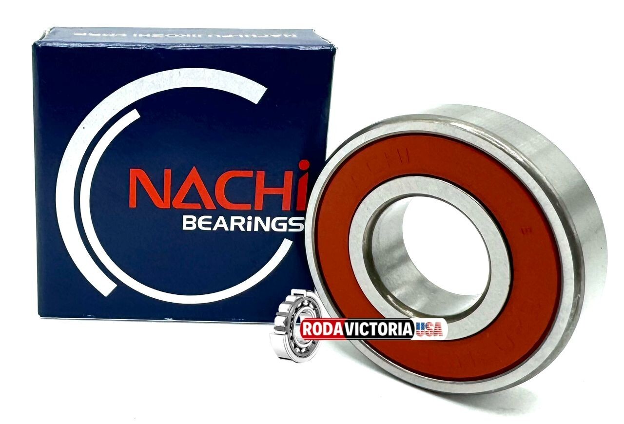 NACHI JAPAN 6203-2NSE9 BALL BEARING, RUBBER SEALED 17X40X12mm 6203 2RS C3.