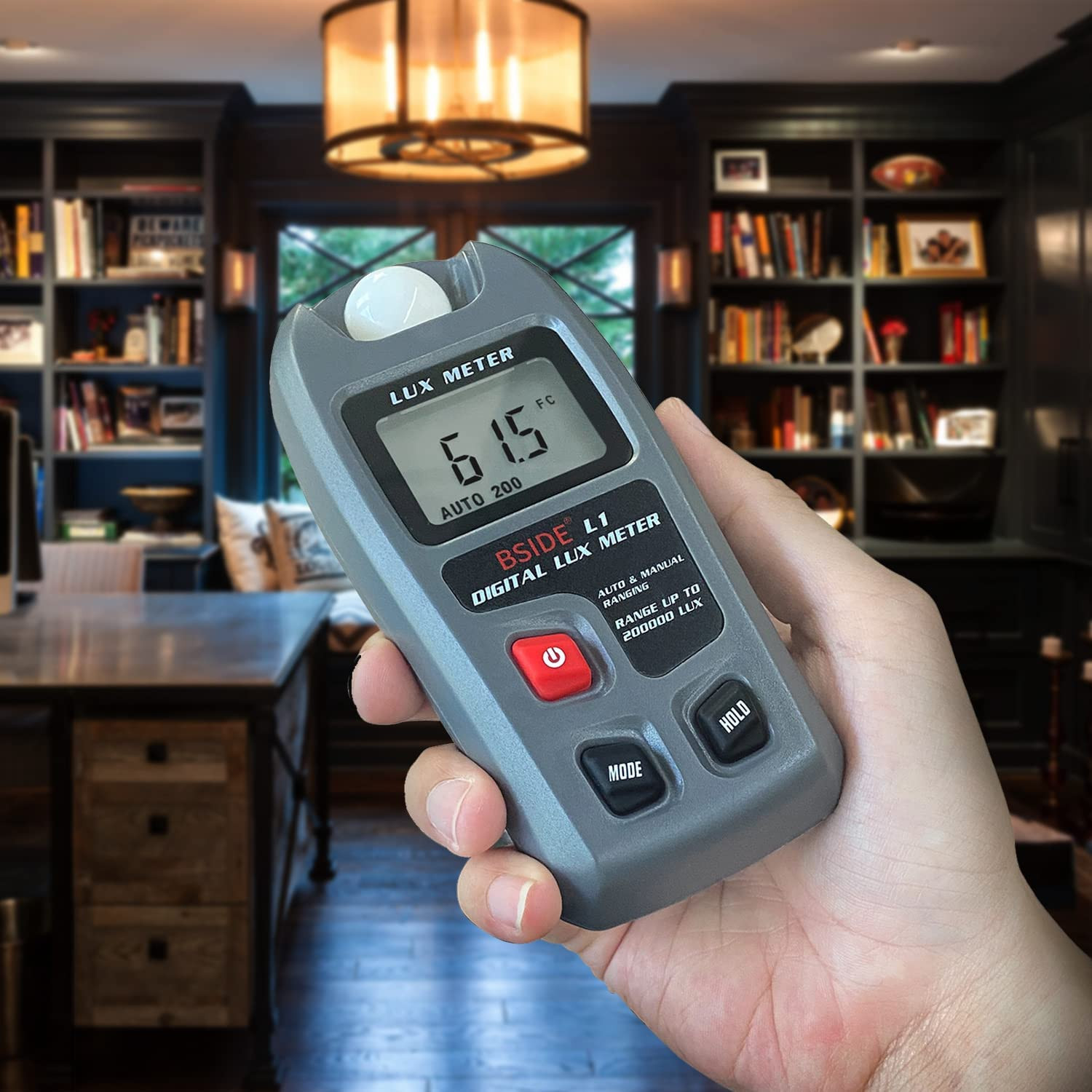 BSIDE Digital Light Meter Lux Tester Illuminance Luxmeter, 0-200,000 Lux Portabl