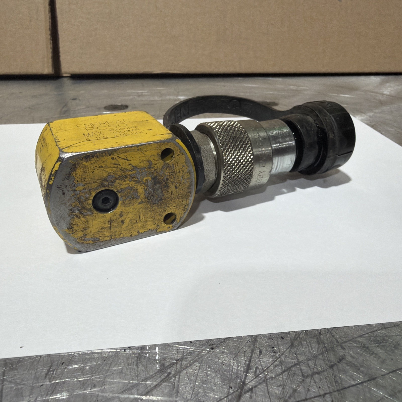 ENERPAC RC50 Hydraulic Cylinder 5 Ton, 0.63″ In Stroke, 10000 PSI