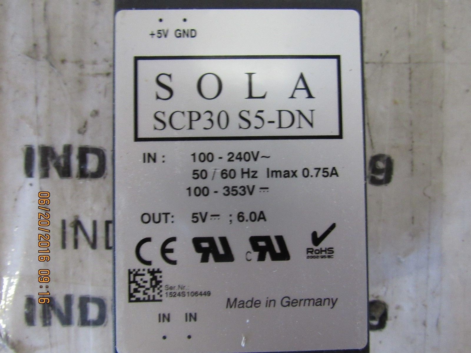 EGS SOLA/ HEVI DUTY BOARD POWER SUPPLY SCP30S5-DN NEW IN BOX