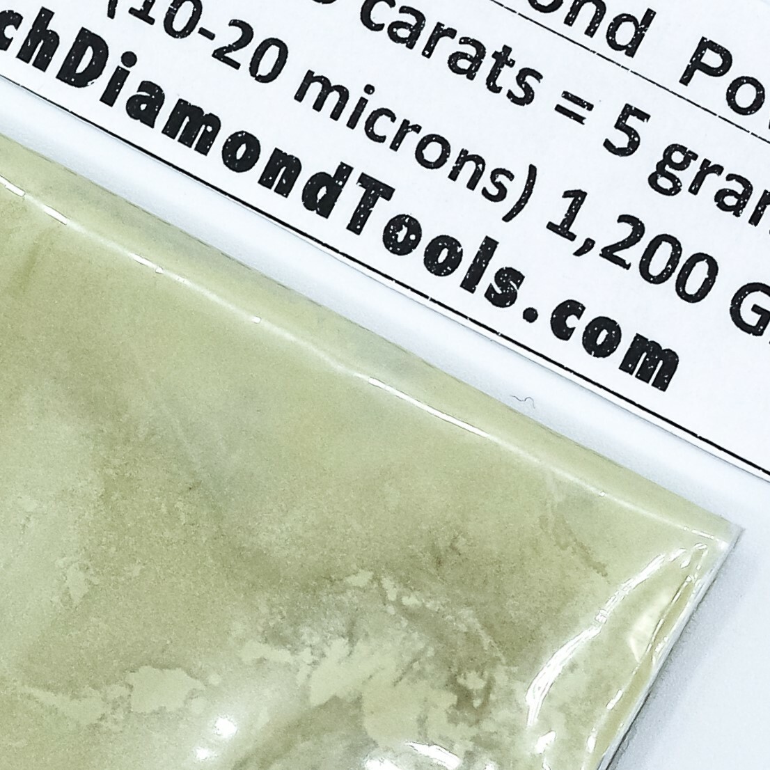 TechDiamondTools Diamond Powder 1,200 Grit 10-20 Microns, 25 cts = 5 Grams
