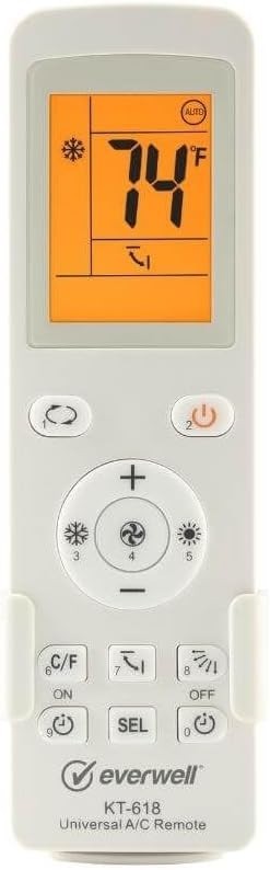 GENERIC Mini Split Universal Remote Control,10000 Codes, Controls 99.9% AC